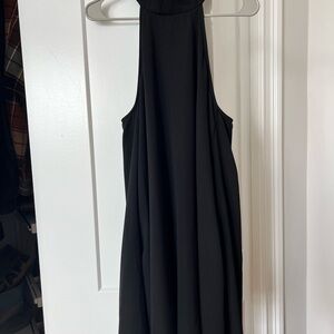 Lulu's Chic Black Halter Dress